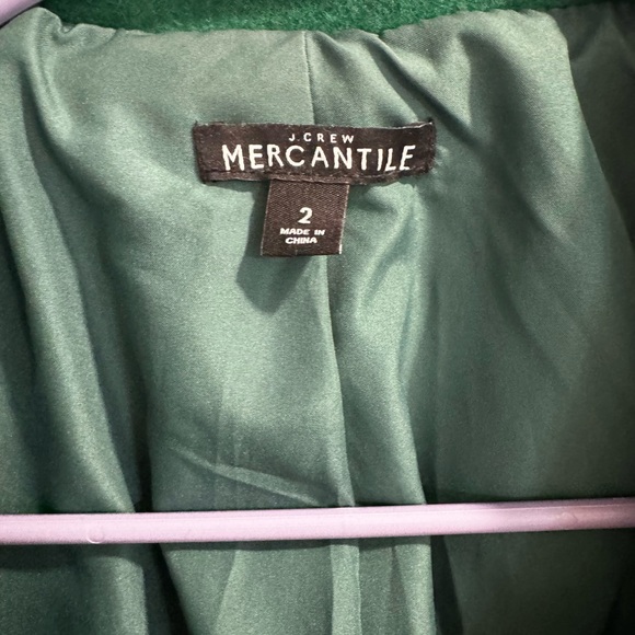 J. Crew Mercantile Emerald Pea Coat - Picture 2 of 3